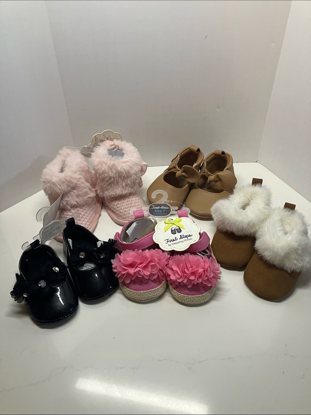 Pink Flower Espadrille Baby Shoes by (no brand)